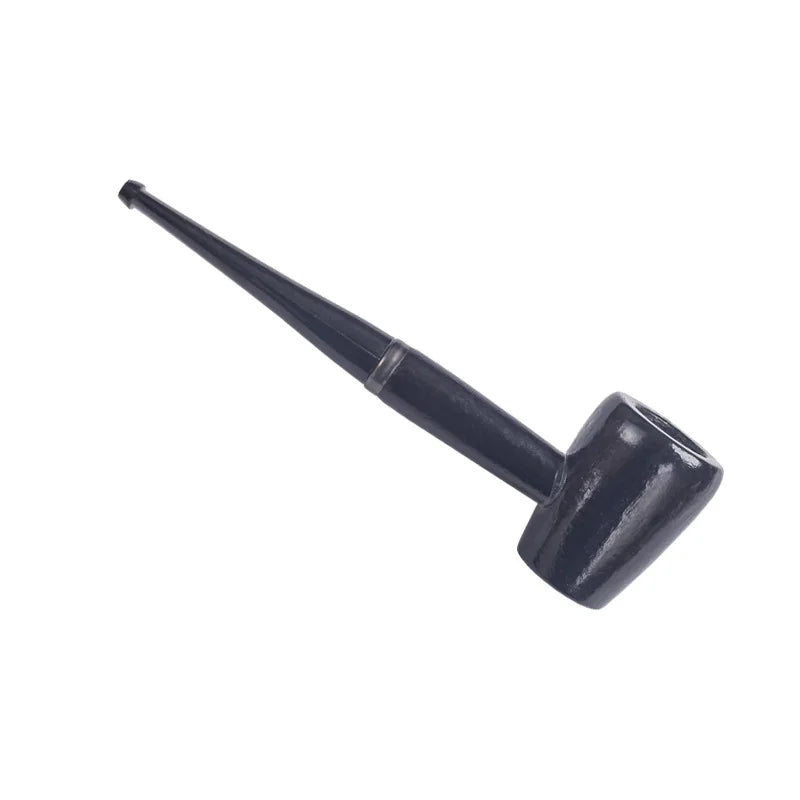 Wood Tobacco Somking Pipe Portable Straight Bent Small Somking Tobacco Pipe Men's Wooden Pipe Smoker Gift