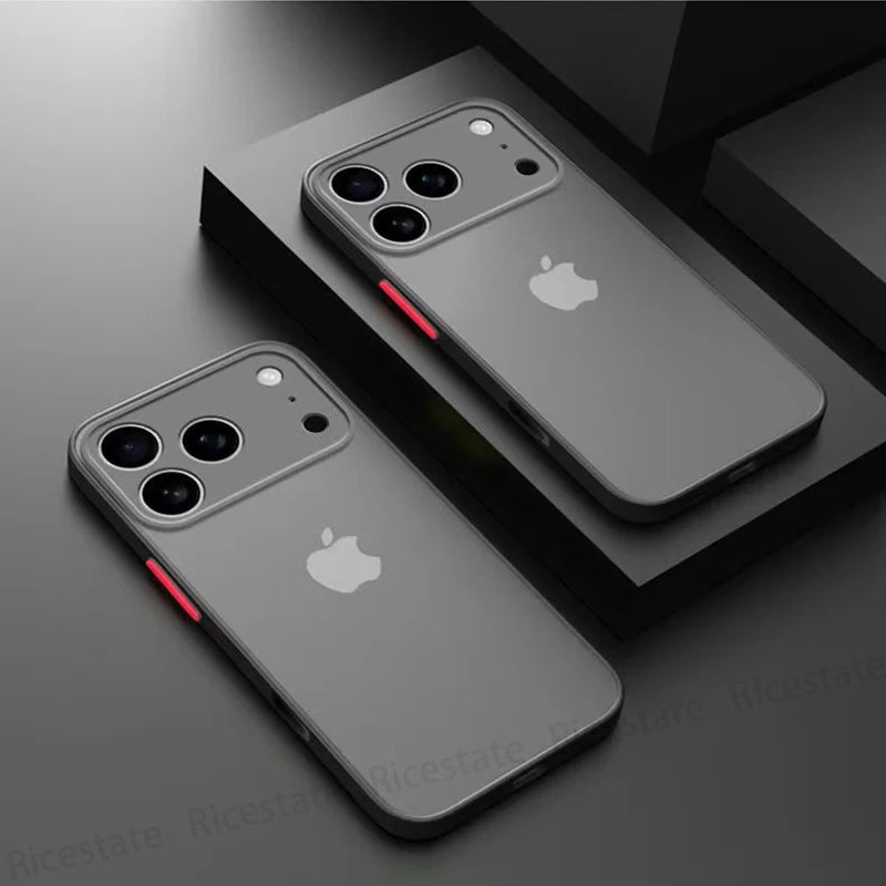 New Armor Shockproof Matte Hard Case For iphone 17 Pro Max 17 Air Cover for iphone17 Pro Max Silicone Frosted Back Cover Case