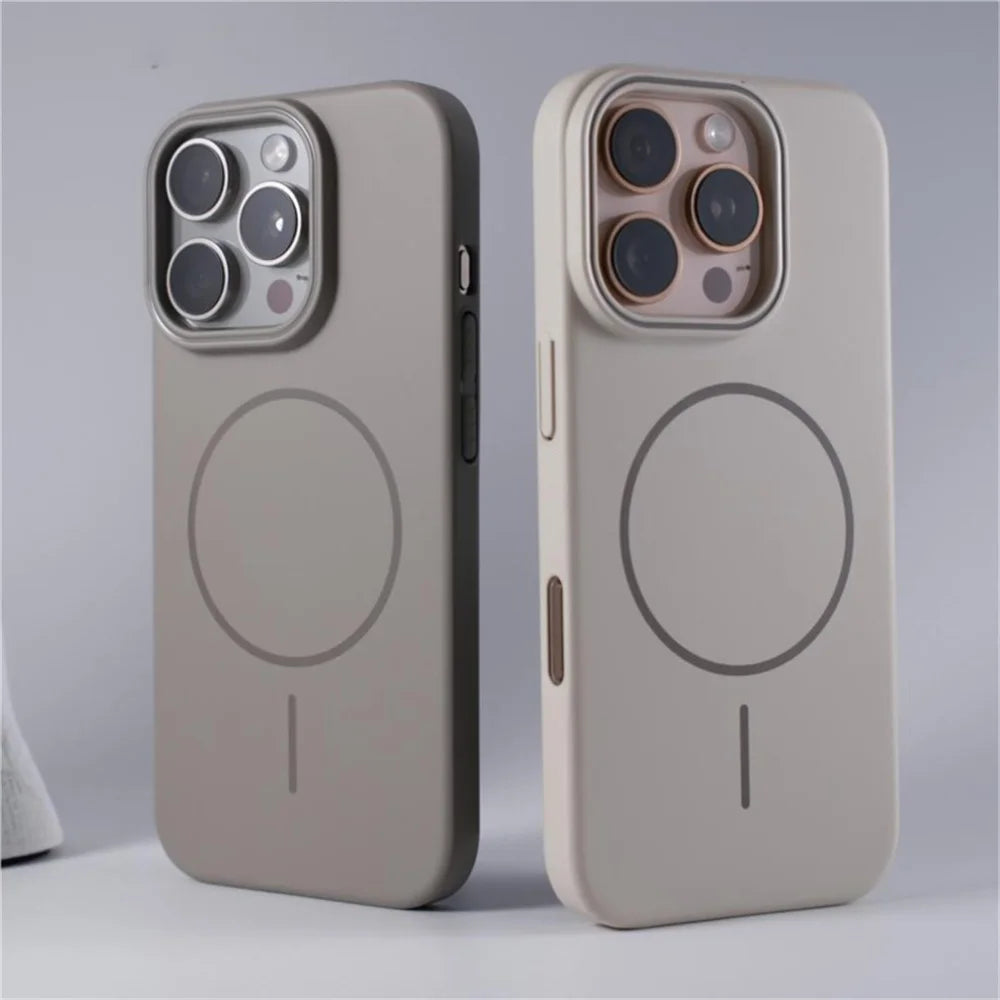 Luxury Original Hard PC For Magsafe Case for iPhone 16 15 14 Pro Max 13 12 Mini 11 Pro Plus Shockproof Matte Thin Magnetic Cover