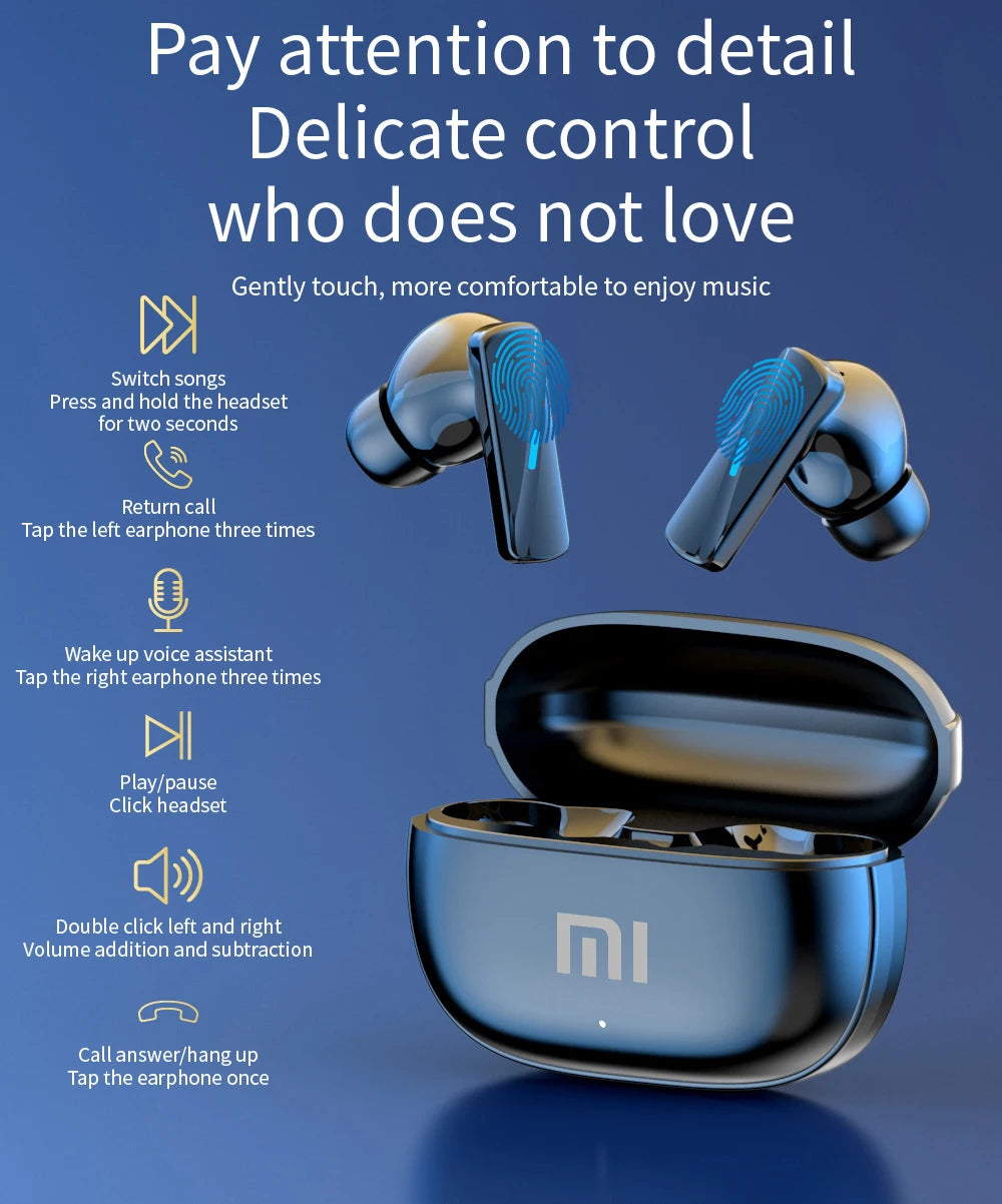 Original XIAOMI Mate50 Wireless Bluetooth Earphones TWS Gaming Noise Reduction Microphone Sports Life Waterproof Touch Earp