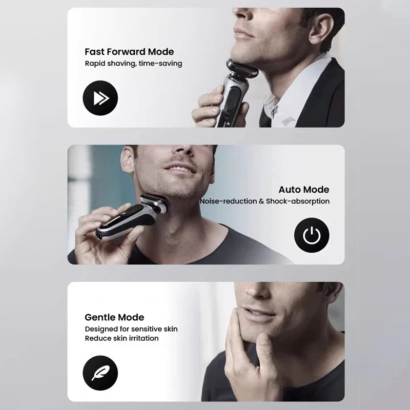 Braun Series 7 Pro Electric Razor 3 Floating Blades Rechargeable Shaver 72-G7000cc 72-G1200s with Travel Case Brush Charger