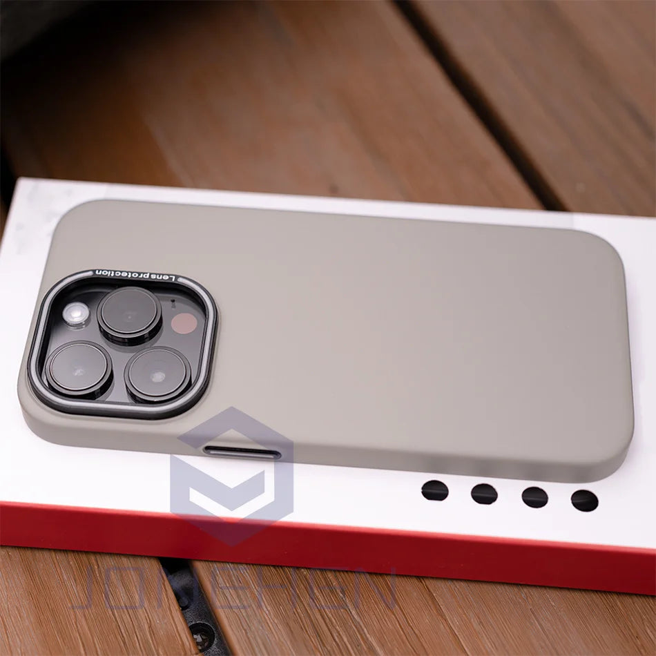 Retro Ultra Thin Matte Hard Case For iPhone Air 15 14 Plus 13 12 16 17 Pro Max Shockproof Slim Silky Skin Solid Color PC Cover