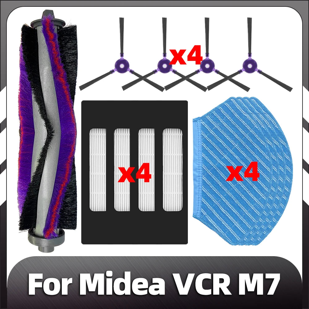 Compatible for Midea VCR M7  / M71CN i10 Robot Vacuum Roller Side Brush HEOPA Filter Mop Pads Spare Parts Accessories