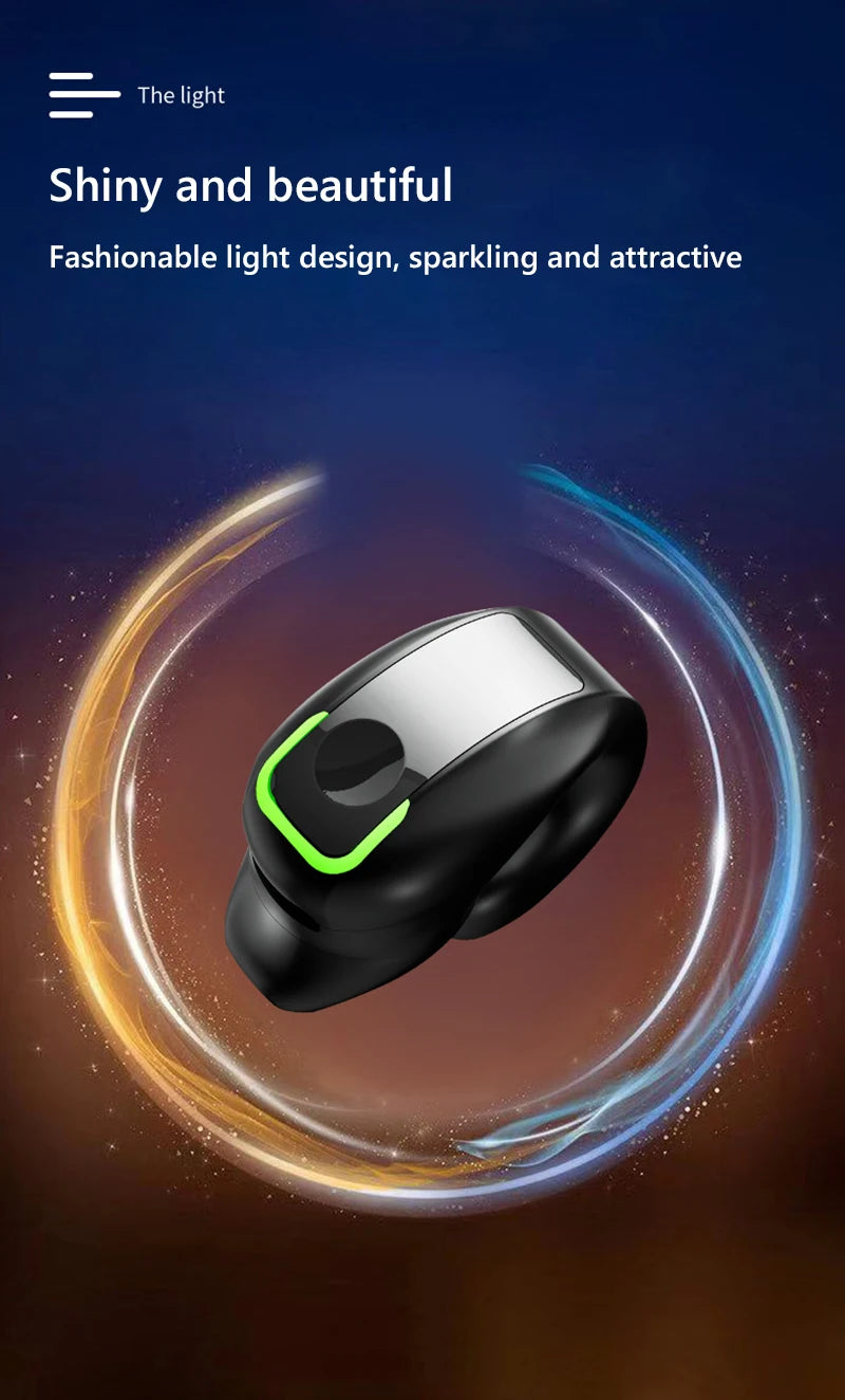 Gd28 Bluetooth Earphones Bluetooth 5.3 Clip On Ear Non In Ear Single Ear Design Business Sports Fitness Running Ear Clip On