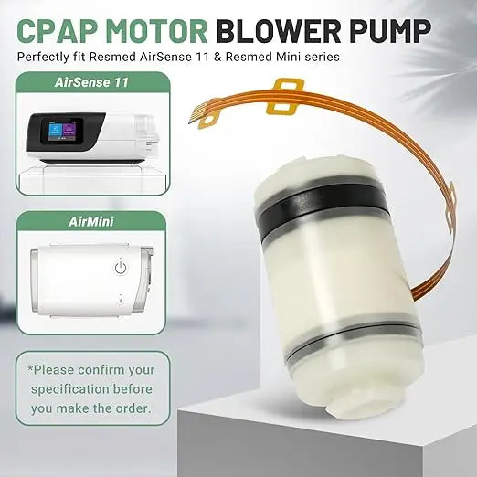 CPAP Motor Blower Pump, Compatible with Resmed Airsense 11 & S11 AirMini Machine - for CPAP Motor Repair
