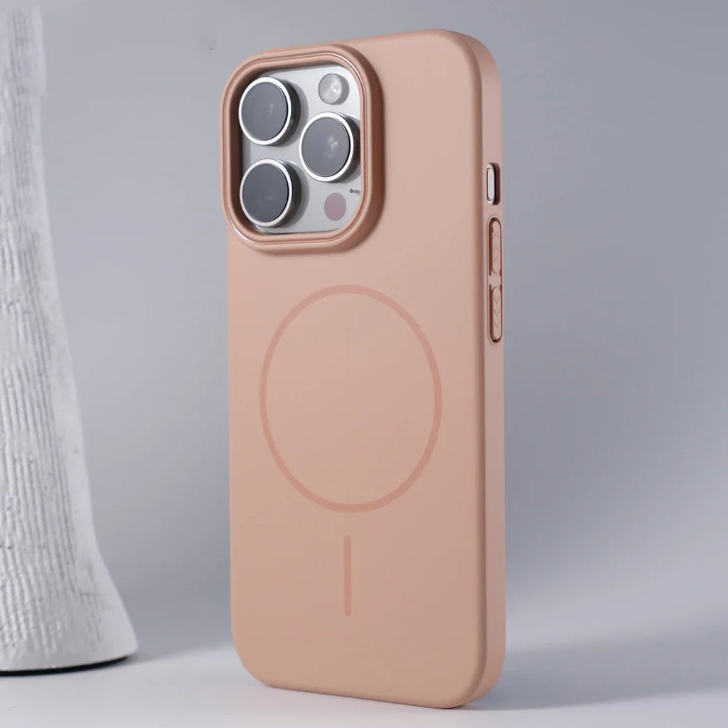 Luxury Original Hard PC Magsafe Case for iPhone 16E SE4 16 15 14 Plus 13 12 Mini 11 Pro Max Shockproof Matte Thin Magnetic Cover