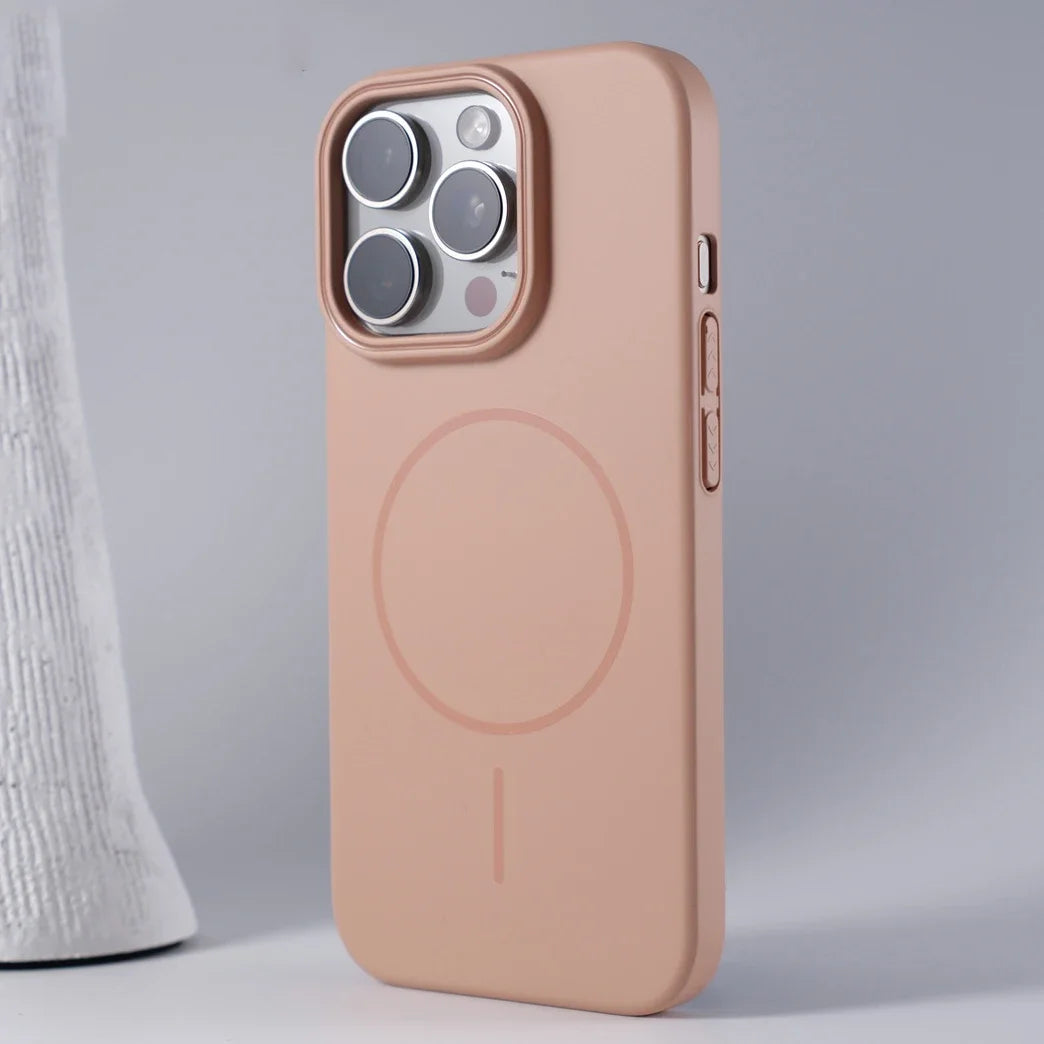 Luxury Original Hard PC Magsafe Case for iPhone 16E SE4 16 15 14 Plus 13 12 Mini 11 Pro Max Shockproof Matte Thin Magnetic Cover