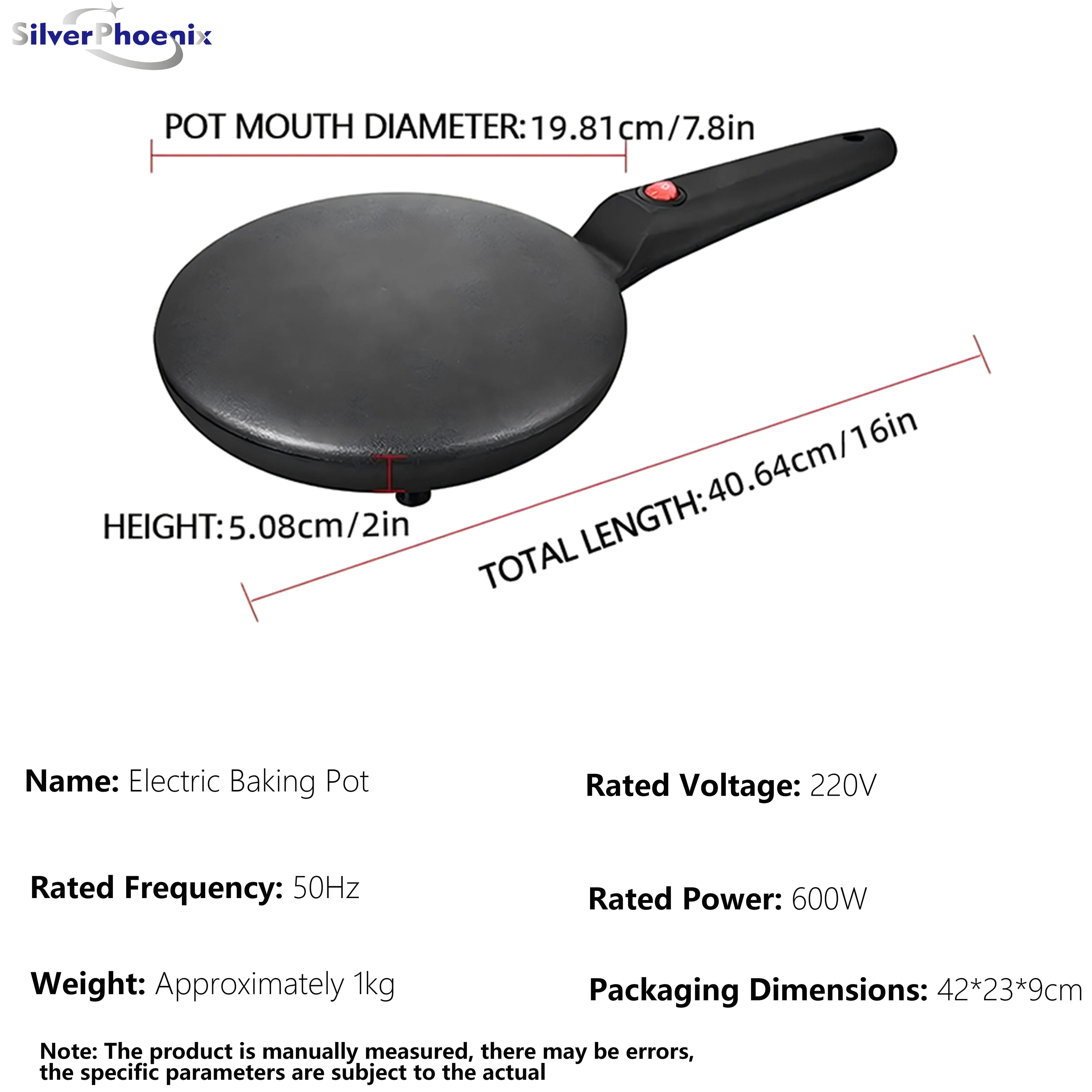 Cake Maker Machine Electric Crepe Maker Breakfast Pizza Baker Pancake Baking Pan Non-Stick Pan Chinese Spring Roll Cooking Pan