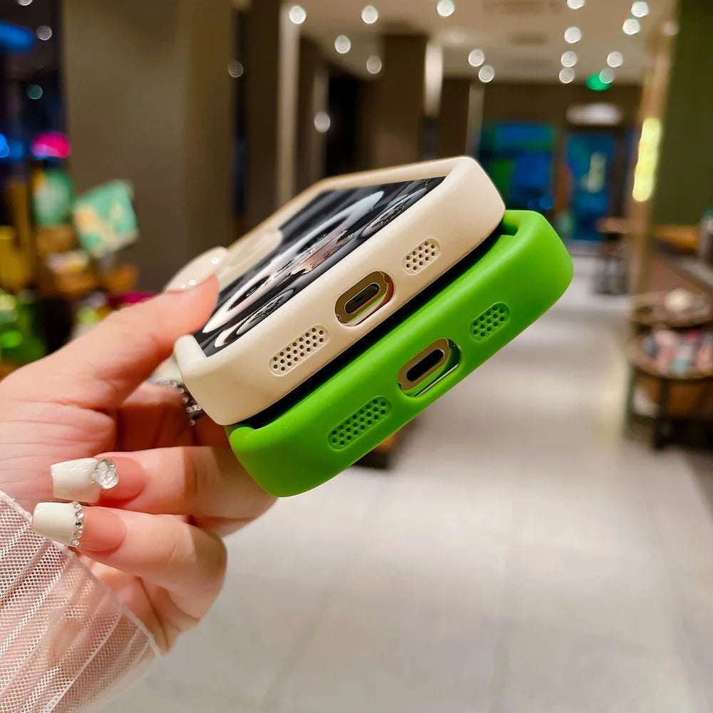 Cute Panda Case For iPhone 17 Cases For IPhone 16 Pro Max 15 14 13 12 11 16e 7 8 Plus X XR XS Max iPhone 17 Pro Shockproof Cover