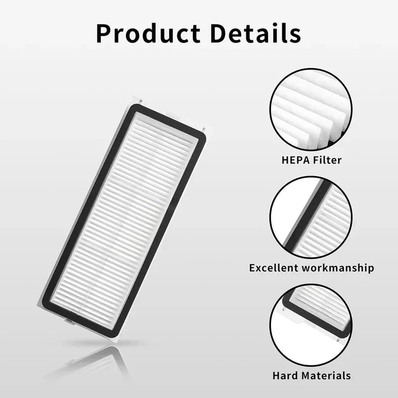 Filter For Roborock Q Revo Pro/Q Revo S/Q Revo Maxv/Q Revo Plus Robot Vacuum Cleaner Replacements Accessories HEPA Filters