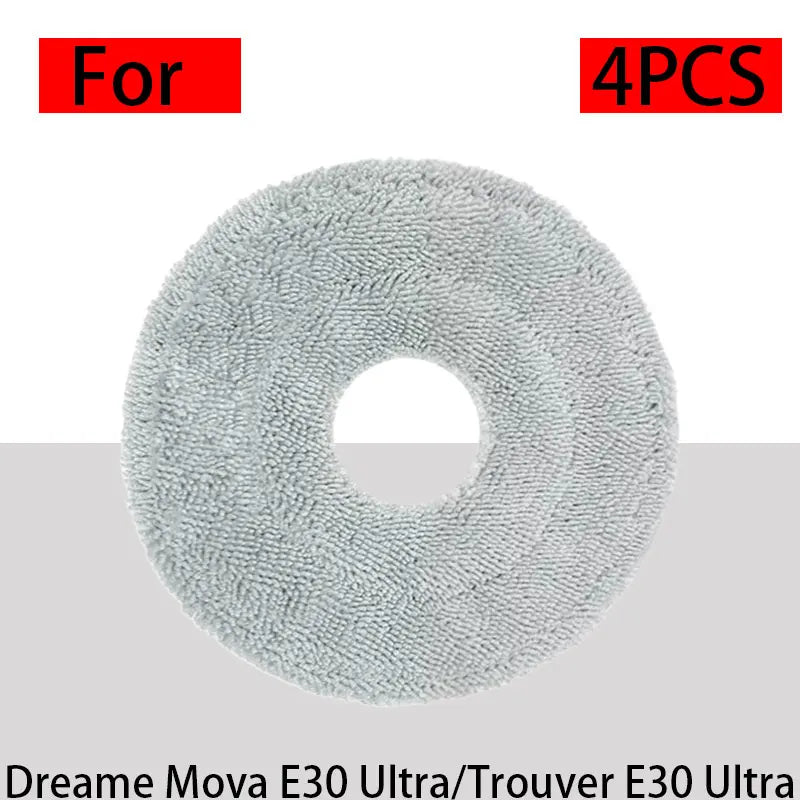 for Dreame Mova E30 Ultra/Trouver E30 Ultra vacuum cleaner replacement parts, the main brush side brush cloth dust bag filter