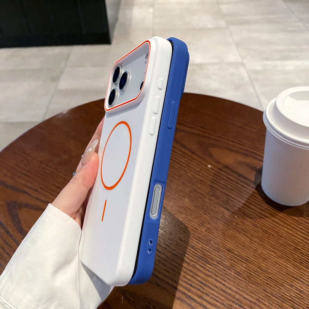 Luxury Magnetic Matte Soft Phone Case For iPhone 17 Pro Max Air 16 E 15 14 13 12 11 shockproof magsafe Wireless Charging Cover