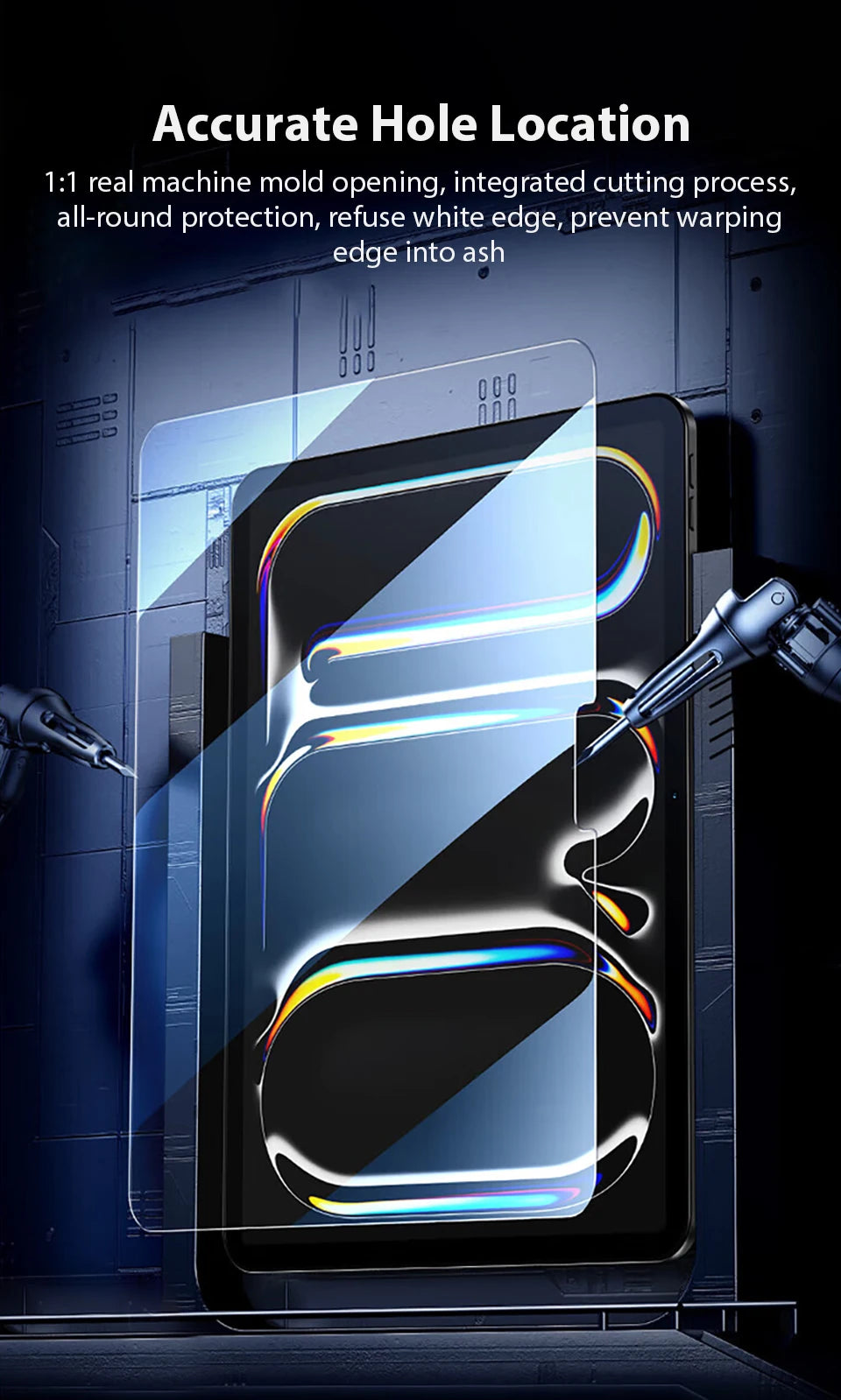 Tempered Glass For Ipad Pro 13 12.9 2024 Air 11 5 4 3 2 1 M4 M2 Screen Protector For 10 9 9th 10th Generacion Mini 7 6 10.2 Film