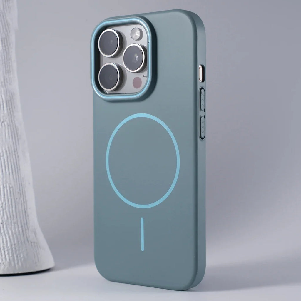 Luxury Original Hard PC Magsafe Case for iPhone 16E SE4 16 15 14 Plus 13 12 Mini 11 Pro Max Shockproof Matte Thin Magnetic Cover