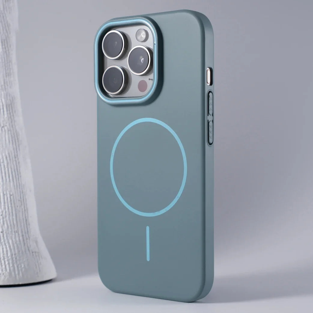 Luxury Original Hard PC Magsafe Case for iPhone 16E SE4 16 15 14 Plus 13 12 Mini 11 Pro Max Shockproof Matte Thin Magnetic Cover