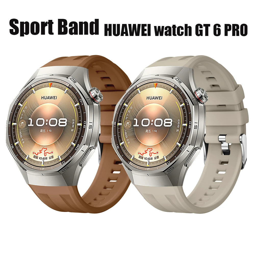 Silicone Sport Band for HUAWEI watch GT 6 Pro 46mm gt6 pro Accessories Bracelet Correa Replacement Wrist Belt HUAWEI GT6 Strap