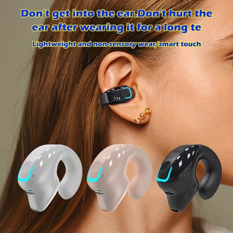 Gd28 Bluetooth Earphones Bluetooth 5.3 Clip On Ear Non In Ear Single Ear Design Business Sports Fitness Running Ear Clip On