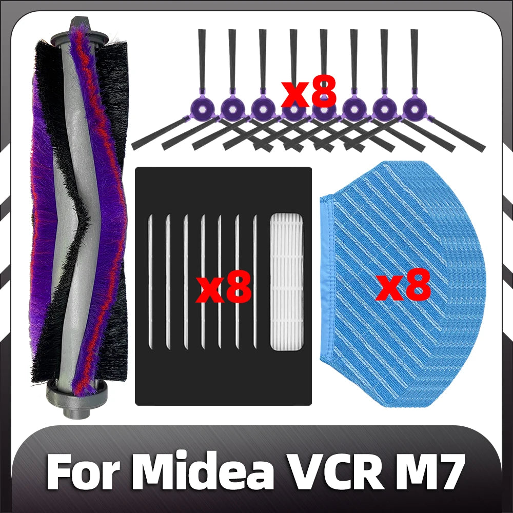 Compatible for Midea VCR M7  / M71CN i10 Robot Vacuum Roller Side Brush HEOPA Filter Mop Pads Spare Parts Accessories