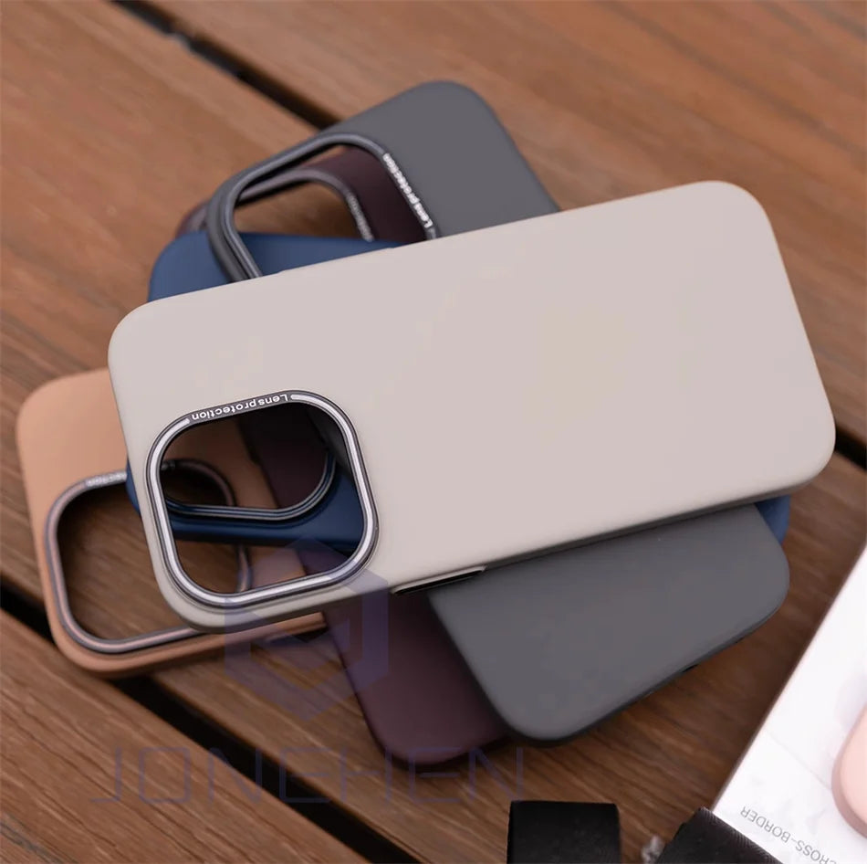 Retro Ultra Thin Matte Hard Case For iPhone Air 15 14 Plus 13 12 16 17 Pro Max Shockproof Slim Silky Skin Solid Color PC Cover